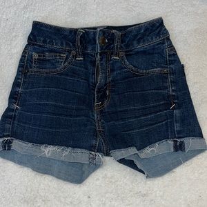 American eagle super stretch jean shorts